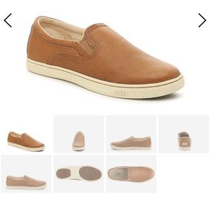 Ugg Brown Leather Slip-On